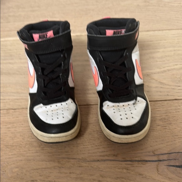 Nike Black and Pink High-Top Sneakers - Picture 2 of 5